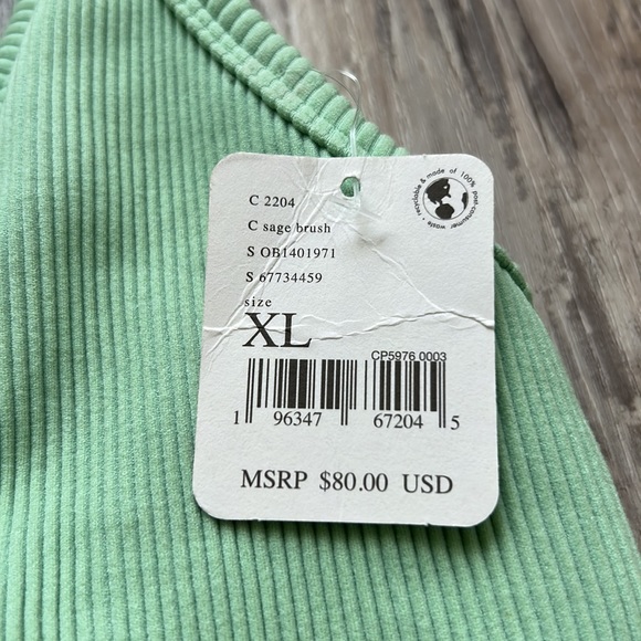 NWT Free People FP Movement Free Throw Onesie Sage Brush XL - Picture 8 of 12